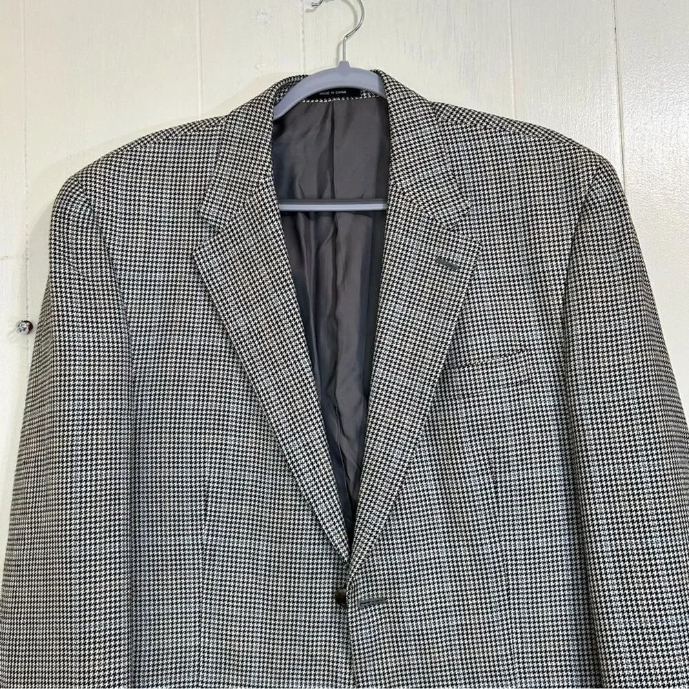 CHAPS Suit Blazer 100%Silk Long Sleeve Button Closure Sport Suit Blazer Size 42R